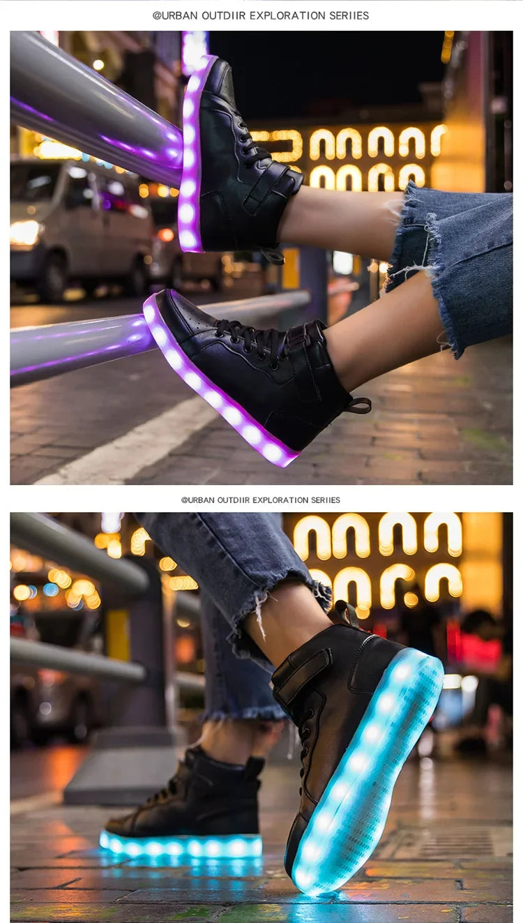 Size 25-40 Children Glowing Sneakers Kid Luminous Sneakers for Boys Girls Led Sneakers With Luminous Sole Lighted Shoes Men
