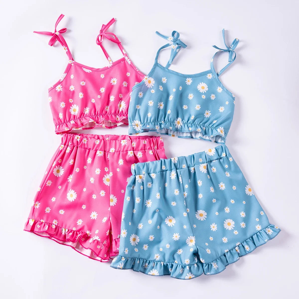 Conjunto de 2 piezas de estampado floral