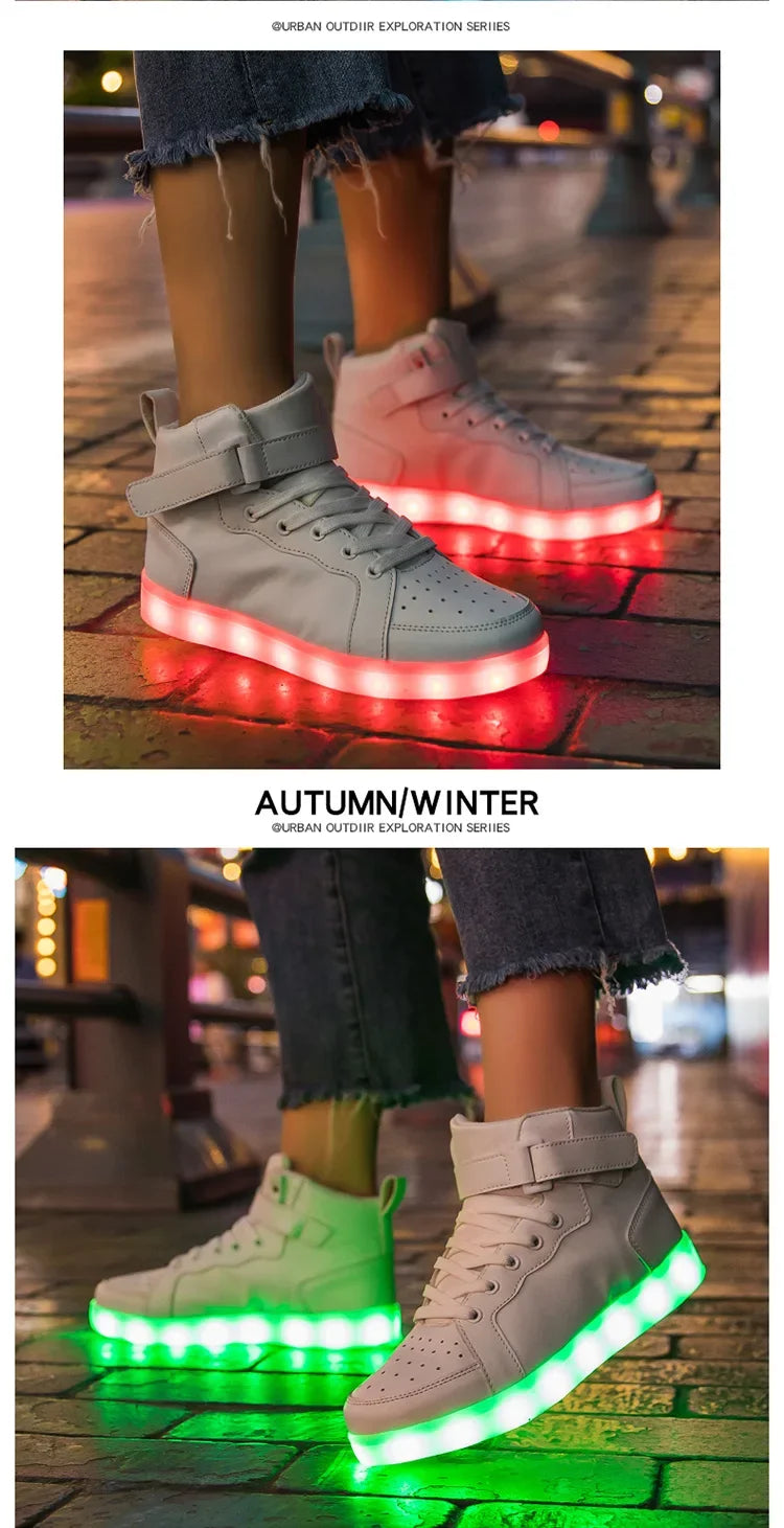 Size 25-40 Children Glowing Sneakers Kid Luminous Sneakers for Boys Girls Led Sneakers With Luminous Sole Lighted Shoes Men