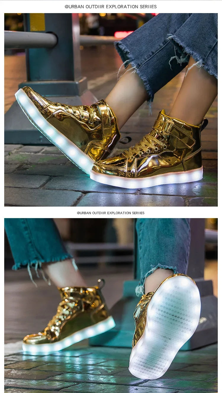 Size 25-40 Children Glowing Sneakers Kid Luminous Sneakers for Boys Girls Led Sneakers With Luminous Sole Lighted Shoes Men